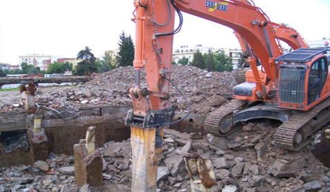 Obras de desmantelamiento.